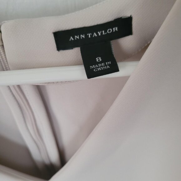 Ann Taylor structured short sleeve top (creamy beige) - Picture 3 of 5